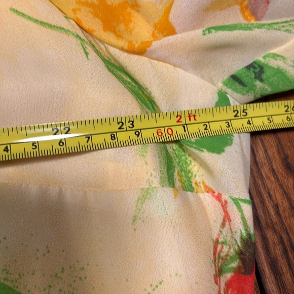 J. Stevens Woman by Carol Escritor Yellow W/Flowers Full Length Dress Size 22 W - Picture 3 of 10